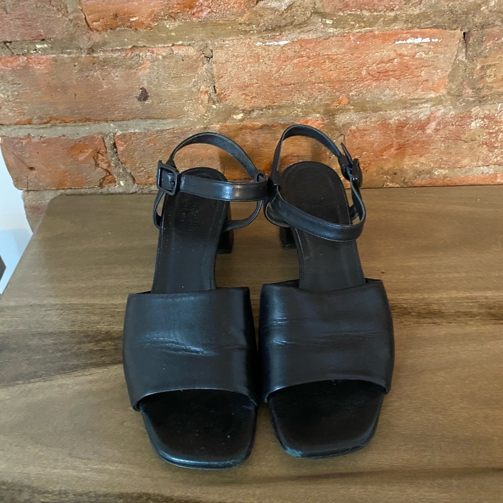Everlane Black Block Heels